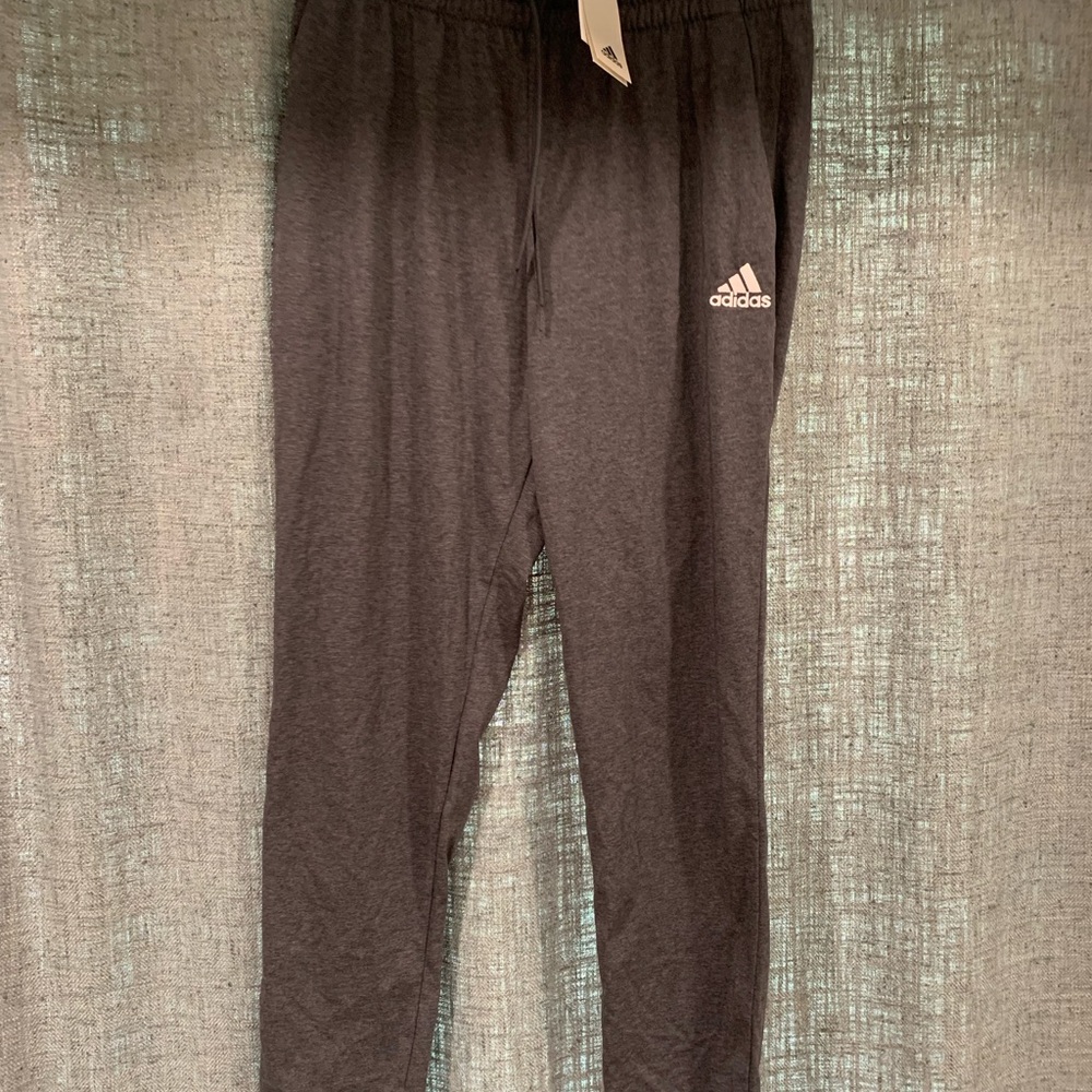 Adidas Mens Gray Jogger Pants
